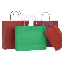 High Quality Brown Shopping Paper Bag, Fashion Design Kraft Gift Paper Bag